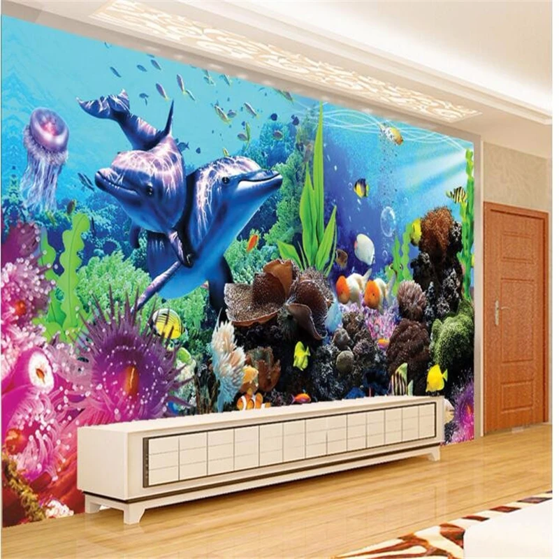 beibehang özel tereo tropikal  - Planted Aquarium Wallpaper incelemesi ve fiyatı